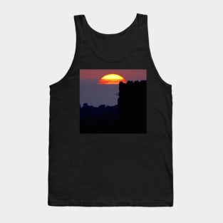 POLLUTION SUN SETS AT EAGLE TOWER Tank Top